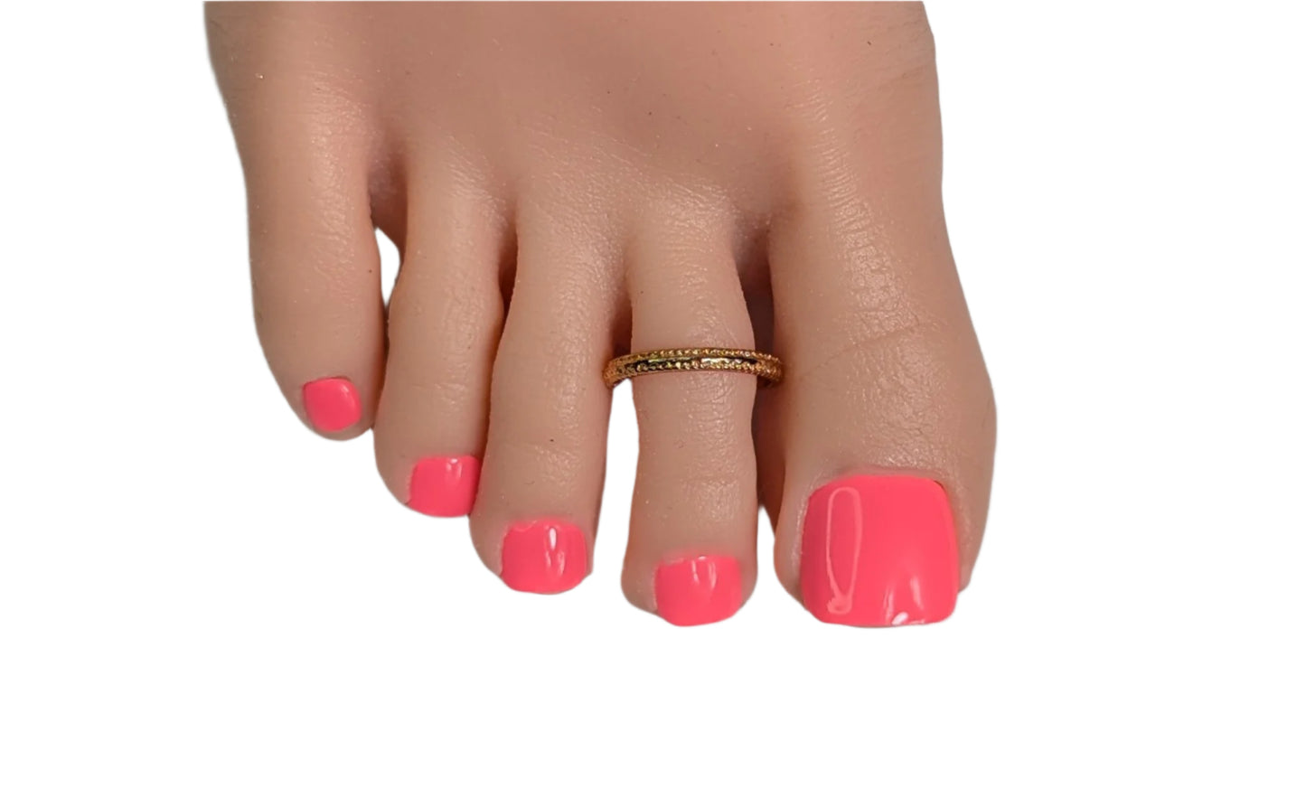Pink Pedi Press Ons