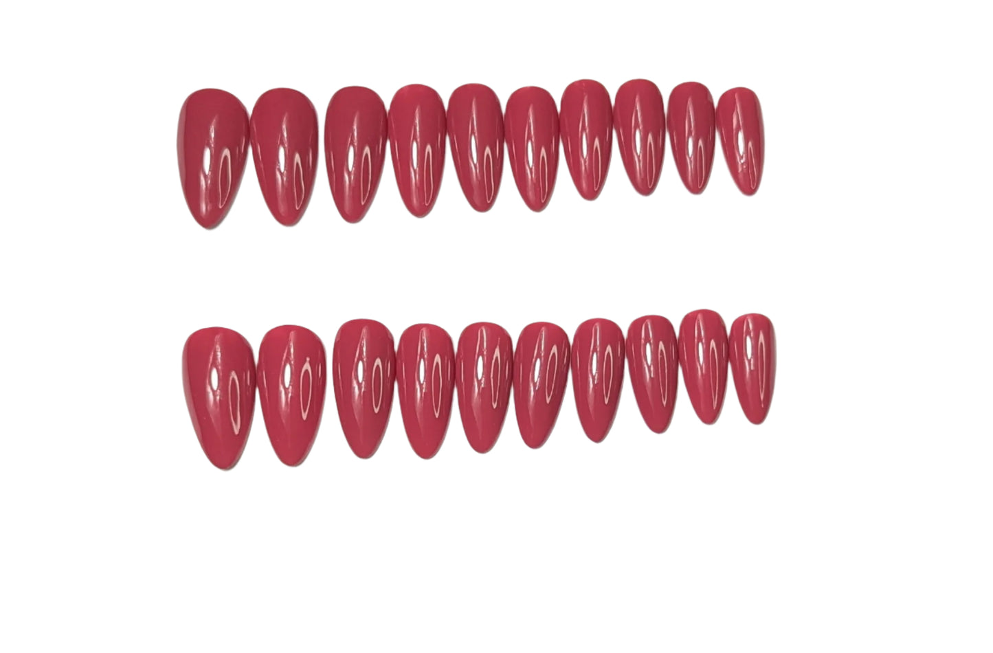 Plum Medium Almond Press on Nails