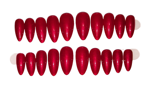 Just Red Press on Nails