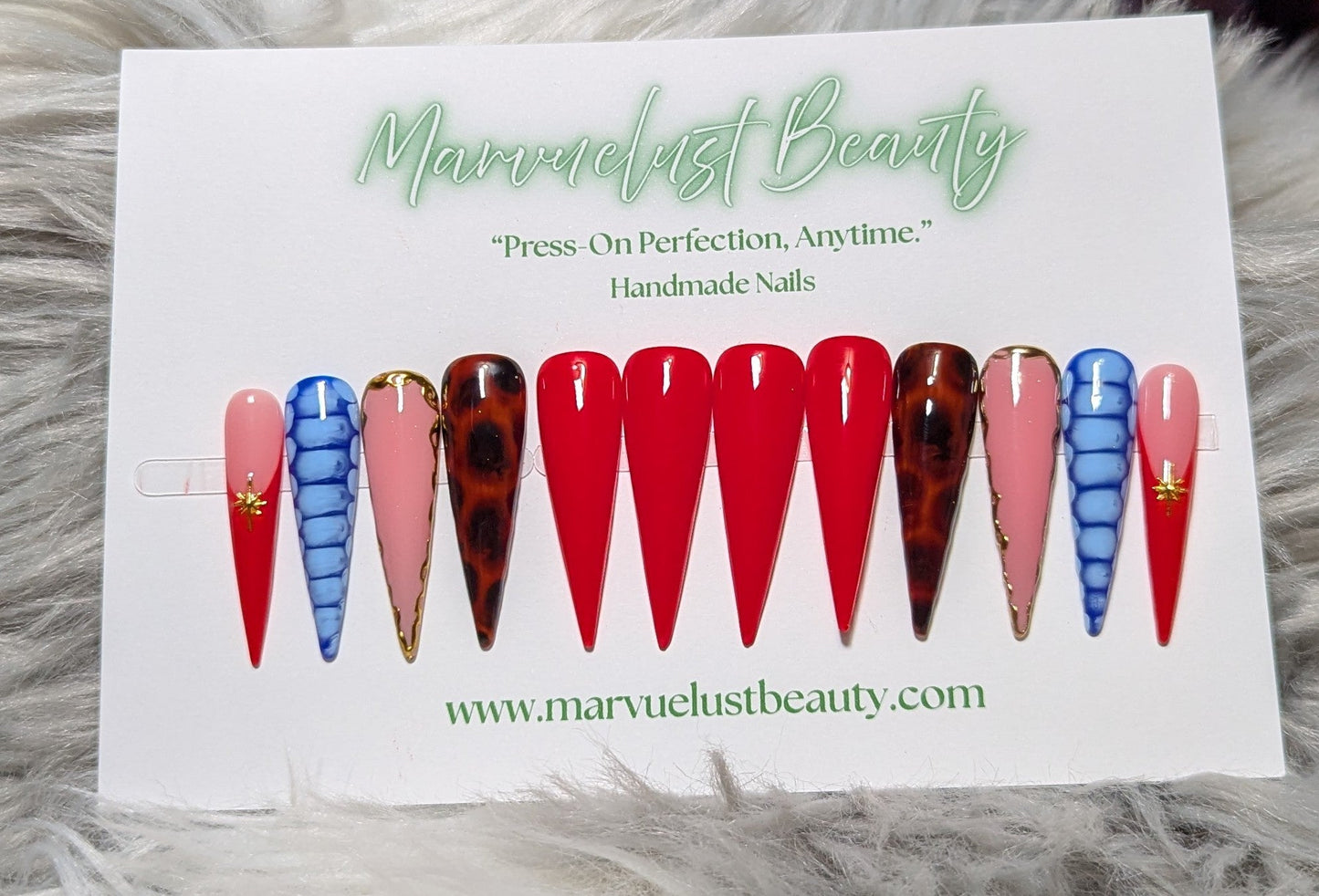 A1 Style Stilleto Press On Nails