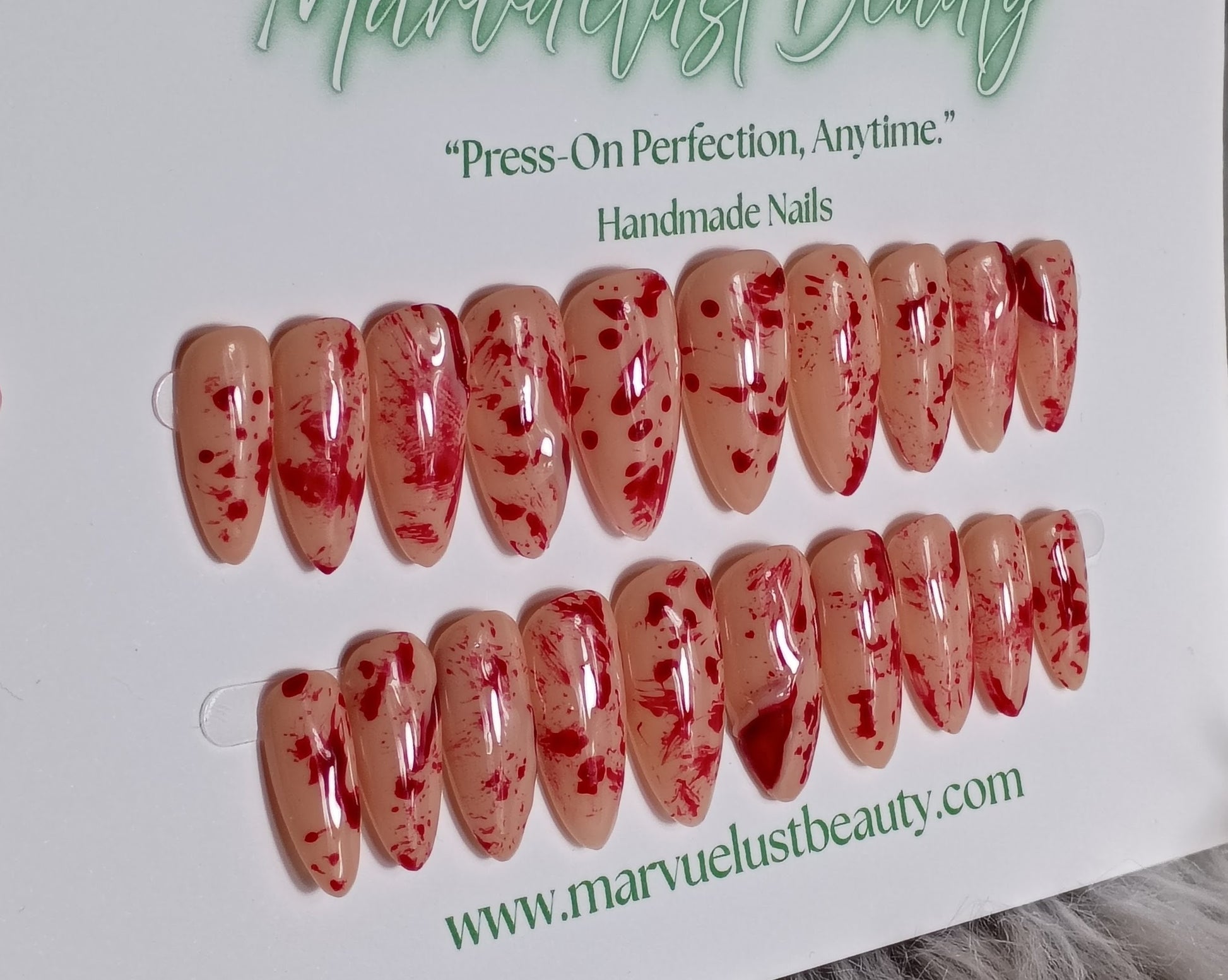 Halloween Bloody press on nails
