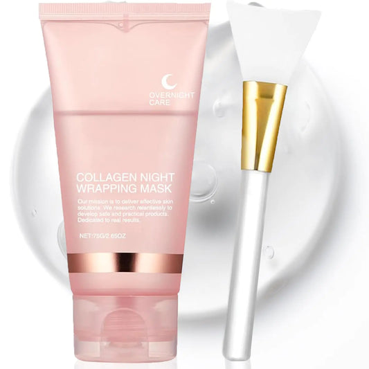 Collagen Overnight Peel-Off Facial Mask w/ Brush