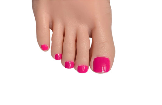 Cute Pink Pedi Square press-on