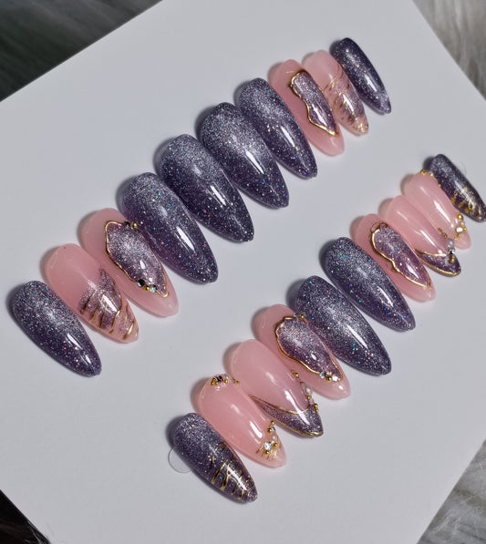 Delicate Shimmer Press on nails