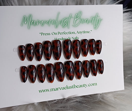 Tortoise Press on Nails